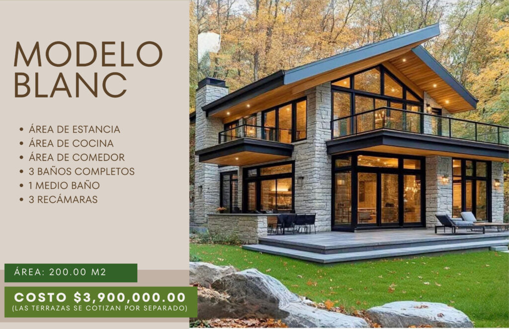 f.t. casa moderna blanc 200 m2