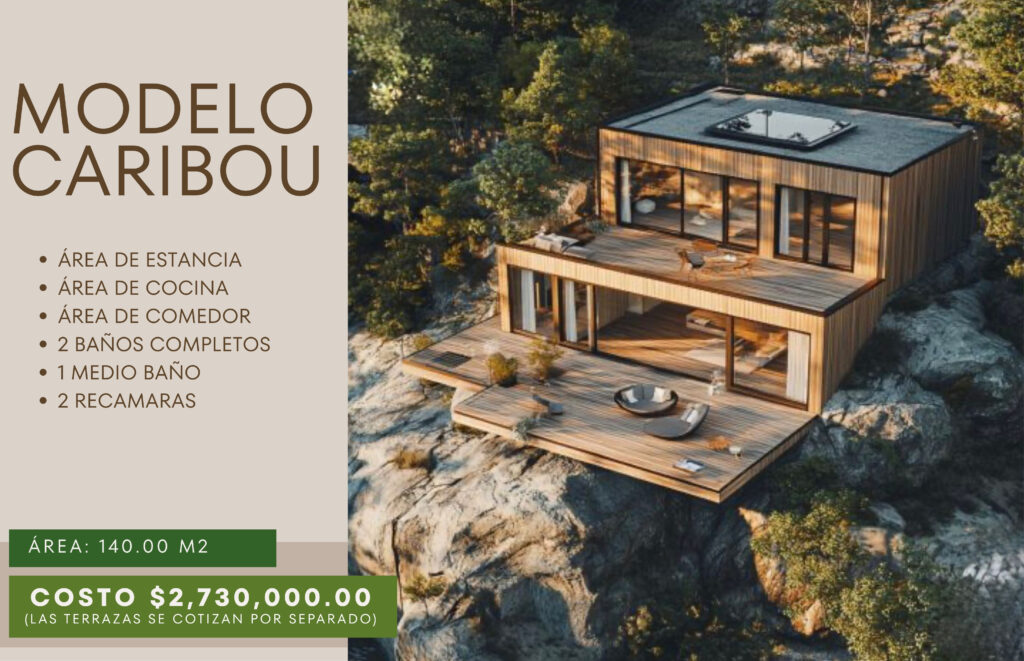 f.t. casa moderna caribou 140 m2