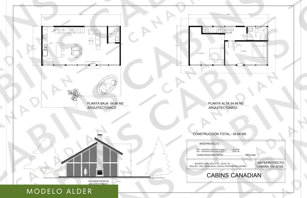 plano casa m. alder 109.32 m2