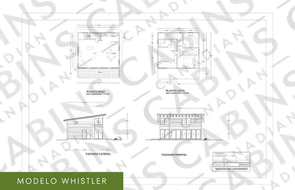plano casa m. whistler 156 m2