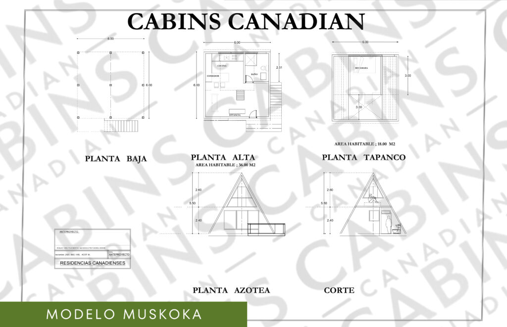 PLANO CHALET MUSKOKA 54M2 1024x661