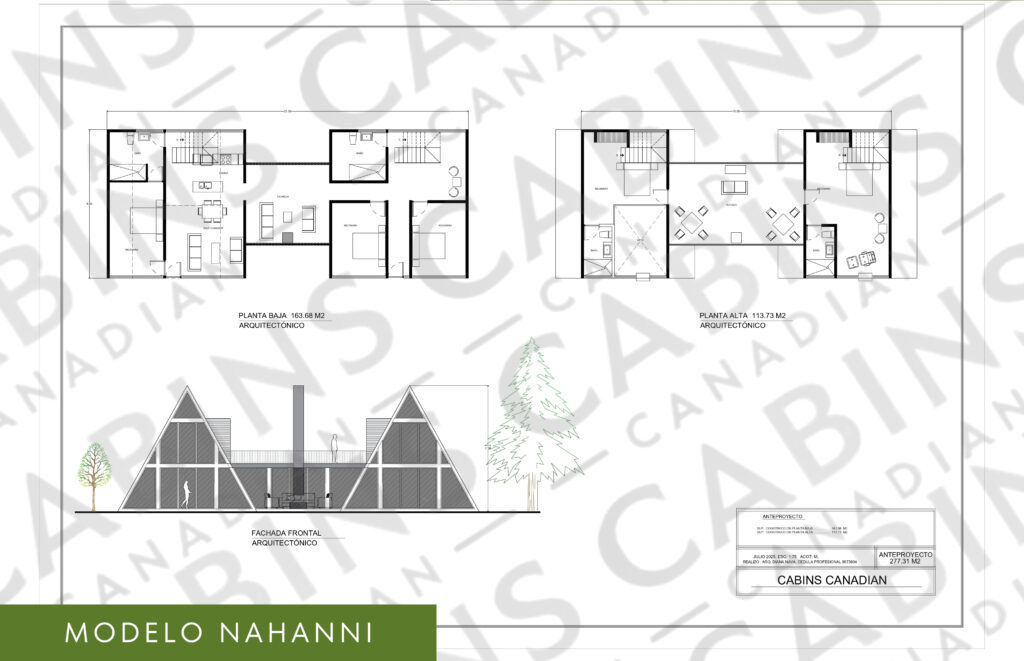 plano chalet nahanni 277.41 m2