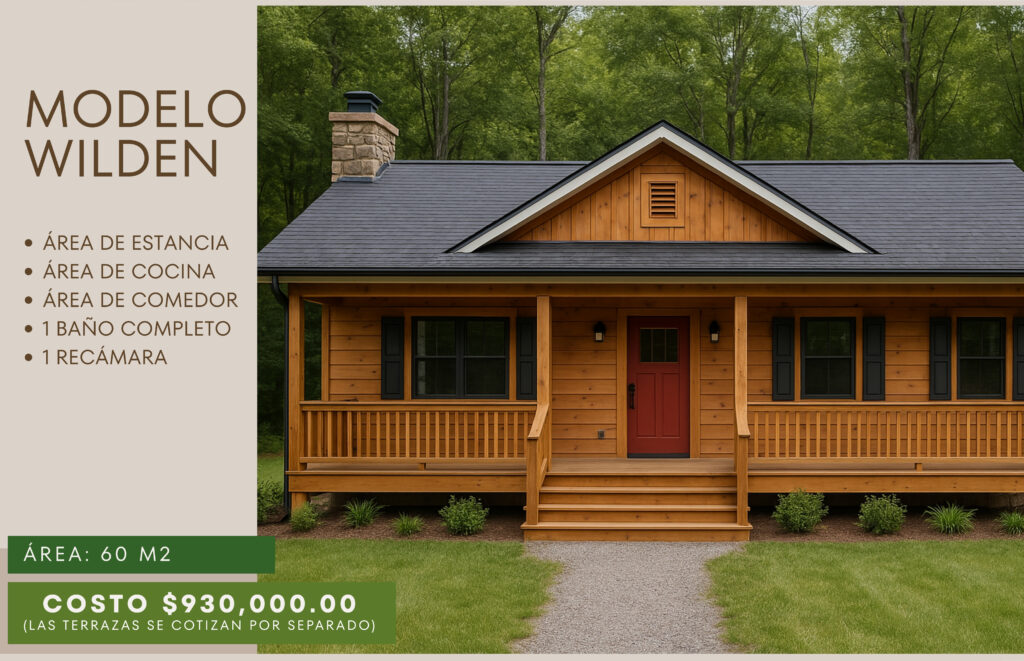 f.t. cabaÑa wilden 60 m2